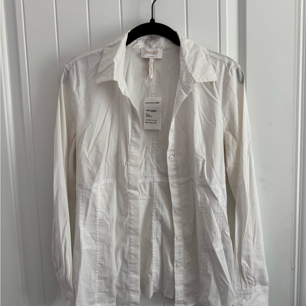 Laundry By Shelli Segal White Button Down Shirt